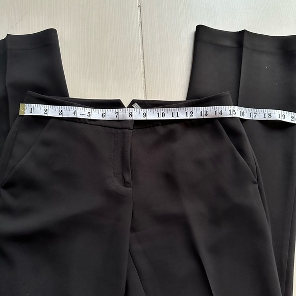 Karl Lagerfeld Black Straight Leg Dress Pants Size 2 - Picture 3 of 5